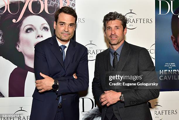 Heuer USA CEO Kilian Muller and Patrick Dempsey attend the TAG Heuer At TimeCrafters NYC 2016 on May 12, 2016 in New York City.