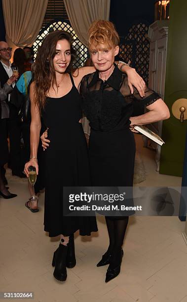 Lola Hobbs and Lyndal Hobbs attend the launch of new book "A Girl From Oz" by Lyndall Hobbs on May 12, 2016 in London, England.