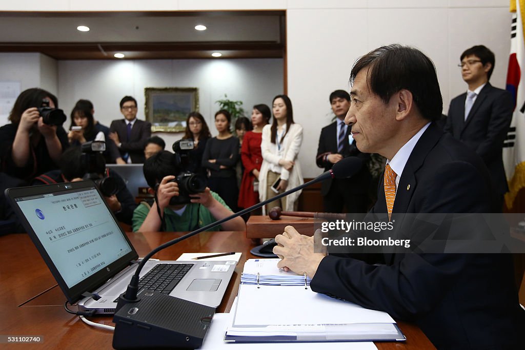 Bank Of Korea Governor Lee Ju Yeol At Rate Decision Meeting As Key Rate Held At 1.5%