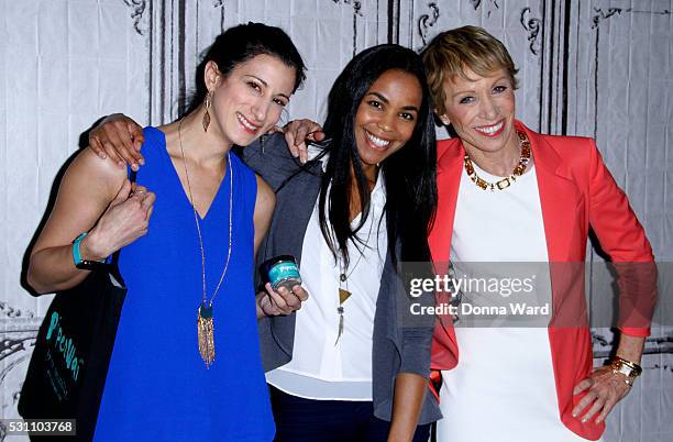 Jess Edelstein, Sarah Ribner and Barbara Corcoran appear to discuss "Shark Tank" during the AOL BUILD Speaker Series at AOL Studios In New York on...