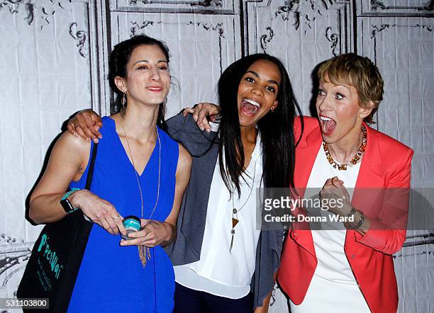 Jess Edelstein, Sarah Ribner and Barbara Corcoran appear to discuss "Shark Tank" during the AOL BUILD Speaker Series at AOL Studios In New York on...