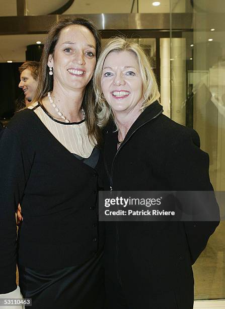 Public relation Jane Ferguson and politician Kerry Chikarovski attend the opening of the Collezione Elio's flagship store at the Wentworth...