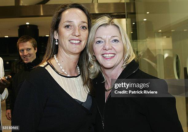 Public relation Jane Ferguson and politician Kerry Chikarovski attend the opening of the Collezione Elio's flagship store at the Wentworth...