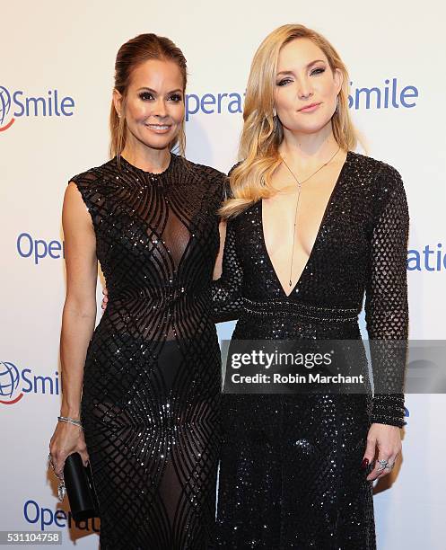 Brooke Burke-Charvet and Kate Hudson attend 2016 Operation Smile Gala at Cipriani 42nd Street on May 12, 2016 in New York City.