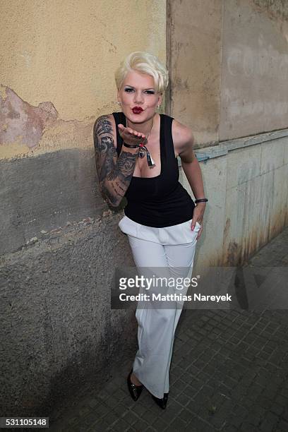 Melanie Mueller during the finals of 'Germany's Next Topmodel' at Coliseo Balear on May 12, 2016 in Palma de Mallorca, Spain.