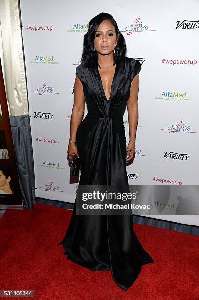 Singer Singer Christina Milian attends the AltaMed Power Up, We Are The Future Gala at the Beverly Wilshire Four Seasons Hotel on May 12, 2016 in...