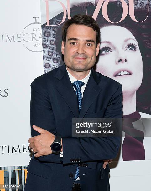 President of TAG Heuer Kilian Muller attends Timecrafters opening night at Park Avenue Armory on May 12, 2016 in New York City.