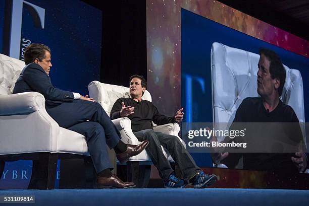 Mark Cuban, billionaire owner of the National Basketball Association Dallas Mavericks basketball team, speaks during the Skybridge Alternatives...