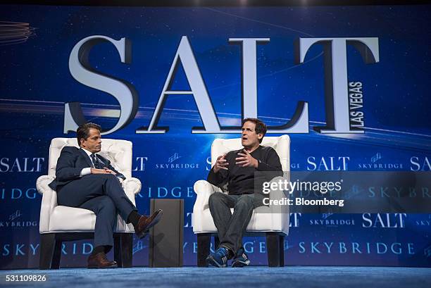 Mark Cuban, billionaire owner of the National Basketball Association Dallas Mavericks basketball team, speaks during the Skybridge Alternatives...