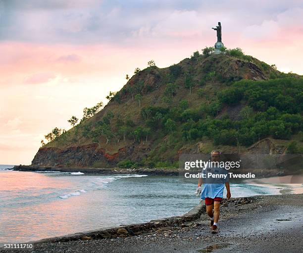 President of East Timor Jose Ramos-Horta exercises round Dili Bay every morning at dawn