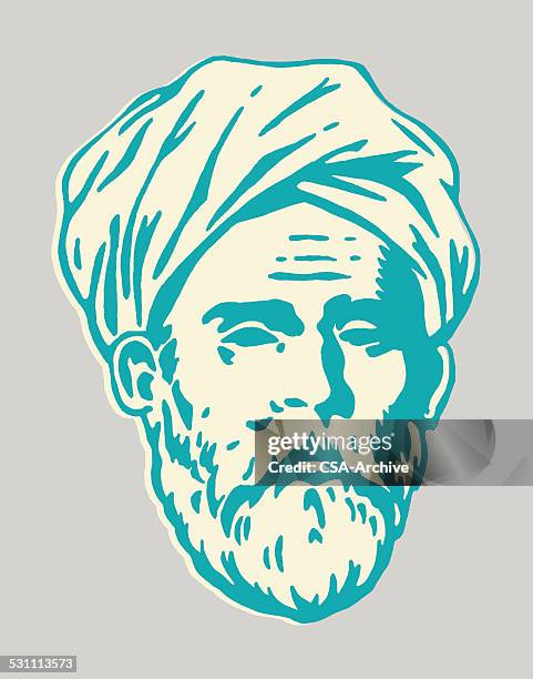 illustrations, cliparts, dessins animés et icônes de plus homme portant turban - moyen oriental