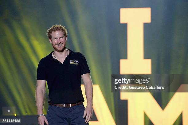 Prince Harry closing remarks during the Invictus Games Orlando 2016 - Closing Ceremony at ESPN Wide World of Sports Complex on May 12, 2016 in Lake...