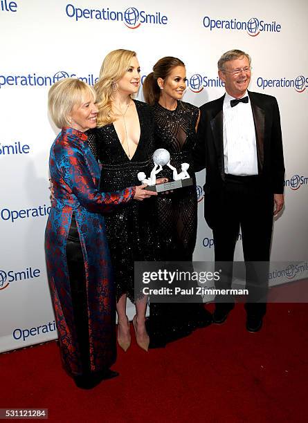 Operation Co-Founder Kathy Magee, Universal Smile Award Recipient actress Kate Hudson, tv personality Brooke Burke-Charvet and Operation Smile...