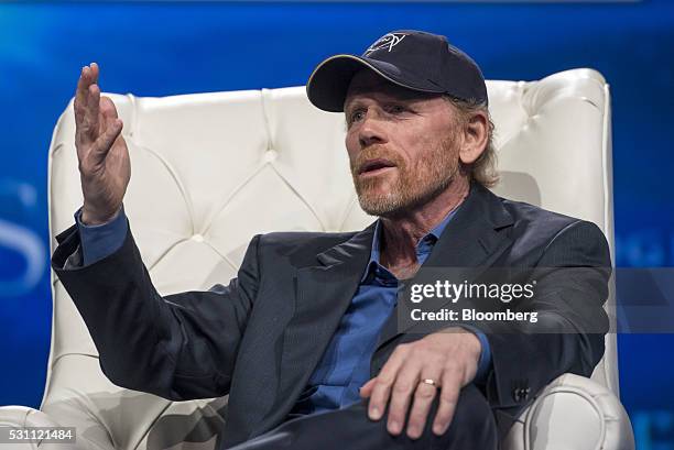 Ron Howard, producer and co-chairman of Imagine Entertainment, speaks during the Skybridge Alternatives conference in Las Vegas, Nevada, U.S., on...