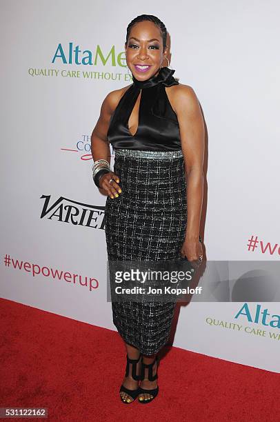 Actress Tichina Arnold arrives at AltaMed Health Services' Power Up, We Are The Future Gala at the Beverly Wilshire Four Seasons Hotel on May 12,...