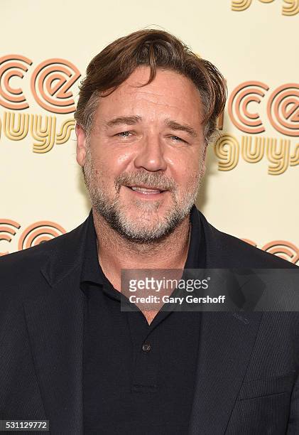Actor Russell Crowe attends "The Nice Guys" New York screening at Metrograph on May 12, 2016 in New York City.