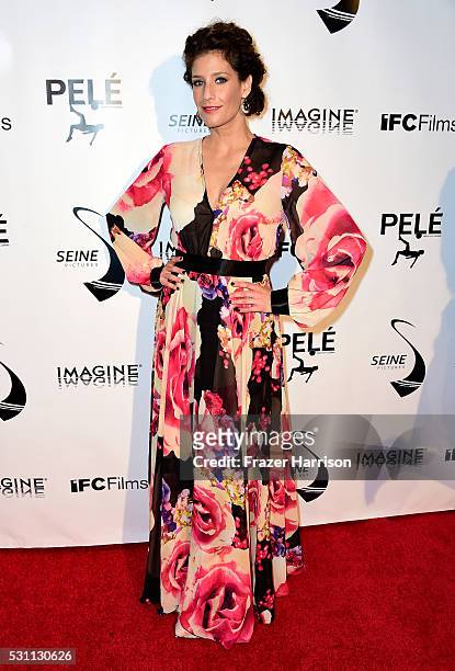 Television Host Daniela Ganoza, arrives at the Premiere of IFC Films' "Pele: Birth Of A Legend" at Regal Cinemas L.A. Live on May 12, 2016 in Los...