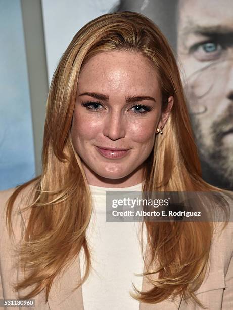 Actress Caity Lotz attends a VIP screening of Broad Green Pictures' "Last Days In The Desert" on May 12, 2016 in Los Angeles, California.