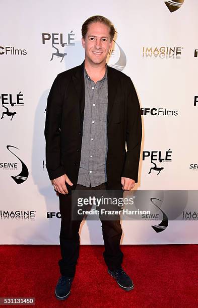 Producer Dylan Rusell arrives at the Premiere of IFC Films' "Pele: Birth Of A Legend" at Regal Cinemas L.A. Live on May 12, 2016 in Los Angeles,...