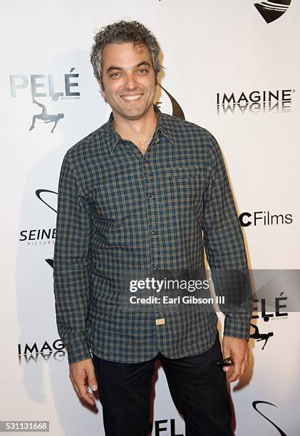 Executive Producer Benjamin Mathes attends the premiere of IFC Films "Pele: Birth Of A Legend" at Regal Cinemas L.A. Live on May 12, 2016 in Los...
