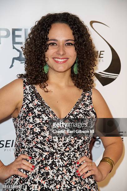 Anna Beatriz attends the premiere of IFC Films "Pele: Birth Of A Legend" at Regal Cinemas L.A. Live on May 12, 2016 in Los Angeles, California.