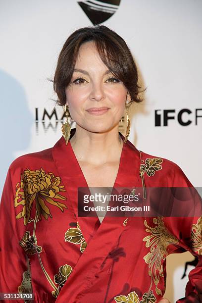 Model Carolina Gomez attends the premiere of IFC Films "Pele: Birth Of A Legend" at Regal Cinemas L.A. Live on May 12, 2016 in Los Angeles,...