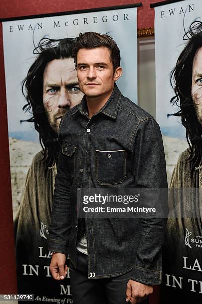 Actor Orlando Bloom arrives at a screening of Broad Green Pictures' 'Last Days In The Desert' at the Laemmle Royal Theatre on May 12, 2016 in Santa...