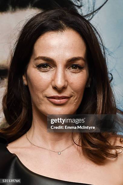 Actress Ayelet Zurer arrives at a screening of Broad Green Pictures' 'Last Days In The Desert' at Laemmle Royal Theatre on May 12, 2016 in Santa...