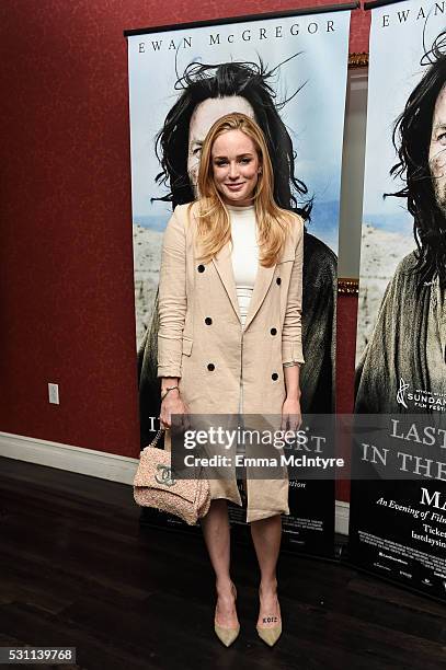 Actress Caity Lotz arrives at a screening of Broad Green Pictures' 'Last Days In The Desert' at Laemmle Royal Theatre on May 12, 2016 in Santa...