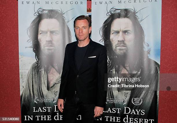 Ewan McGregor attends the screening of Broad Green Pictures 'Last Days In The Desert' at Laemmle Royal Theatre on May 12, 2016 in Santa Monica,...