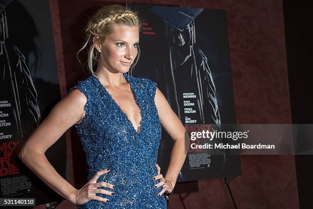 Actress Heather Morris attends the premiere of Marvista Entertainment's "Most Likely To Die" at the Landmark Theater on May 12, 2016 in Los Angeles,...