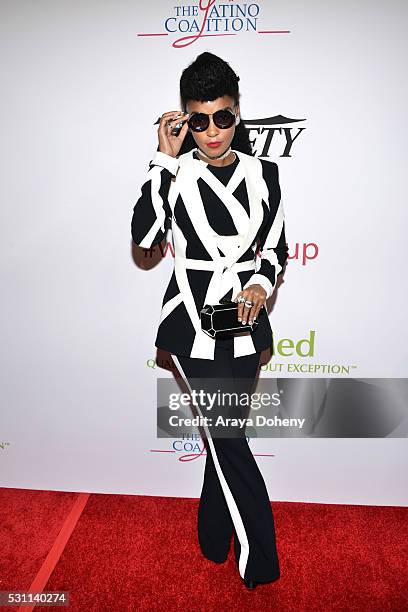 Janelle Monae attends the AltaMed Health Services' Power Up, We Are The Future Gala at the Beverly Wilshire Four Seasons Hotel on May 12, 2016 in...