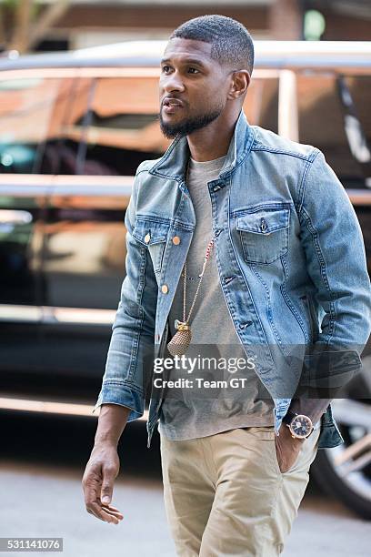 Usher is seen on May 12, 2016 in New York City.