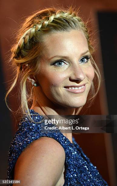 Actress Heather Morris arrives for the Premiere Of Marvista Entertainment's "Most Likely To Die" held at the Landmark Theater on May 12, 2016 in Los...