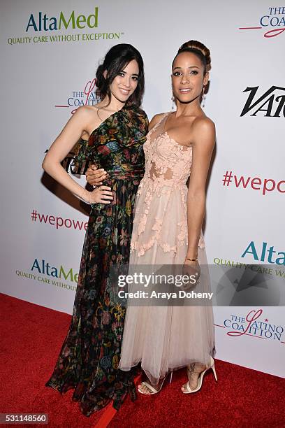 Edy Ganem and Dania Ramirez attend the AltaMed Health Services' Power Up, We Are The Future Gala at the Beverly Wilshire Four Seasons Hotel on May...