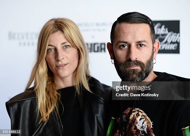 Marcelo Burlon and Ada Kokosar attends the Marcelo Burlon x Tyga Capsule Collection Party at The Blond at 11 Howard Hotel on May 12, 2016 in New York...