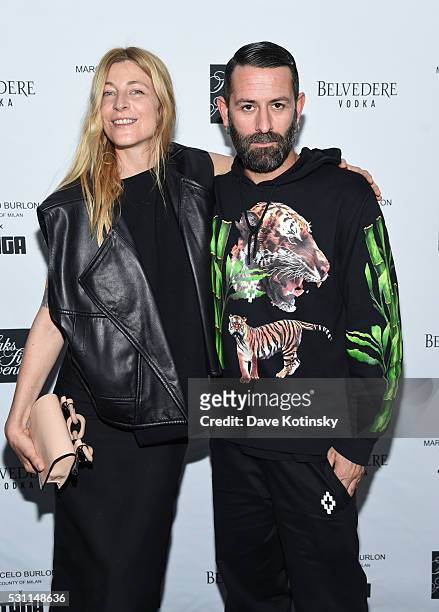 Marcelo Burlon and Ada Kokosar attends the Marcelo Burlon x Tyga Capsule Collection Party at The Blond at 11 Howard Hotel on May 12, 2016 in New York...