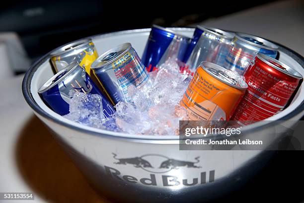 Red Bull displayed at NYLON Young Hollywood Party, presented by BCBGeneration at HYDE Sunset: Kitchen + Cocktails on May 12, 2016 in West Hollywood,...