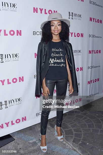 Actress Skai Jackson attends the NYLON Young Hollywood Party Presented by BCBGeneration at HYDE Sunset: Kitchen + Cocktails on May 12, 2016 in West...