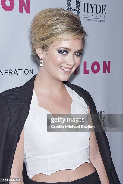 Actress Billie Catherine Lourd attends the NYLON Young Hollywood Party Presented by BCBGeneration at HYDE Sunset: Kitchen + Cocktails on May 12, 2016...