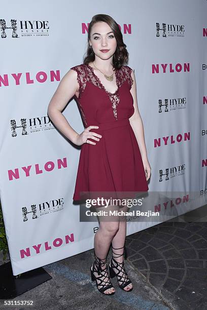 Actress Violett Beane attends the NYLON Young Hollywood Party Presented by BCBGeneration at HYDE Sunset: Kitchen + Cocktails on May 12, 2016 in West...