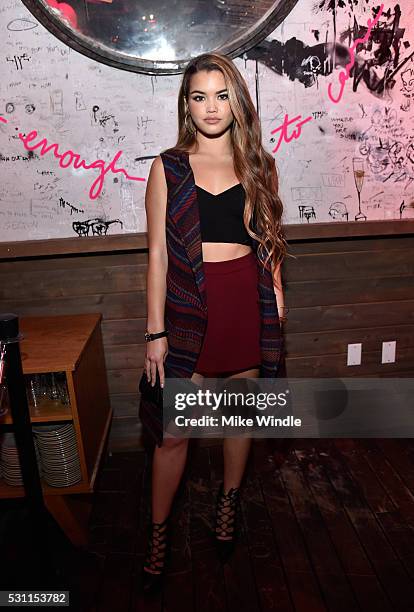 Actress Paris Berelc attends the NYLON Young Hollywood Party Presented by BCBGeneration at HYDE Sunset: Kitchen + Cocktails on May 12, 2016 in West...