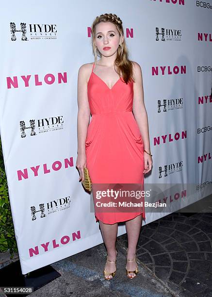 Actress Harley Quinn Smith attends the NYLON Young Hollywood Party Presented by BCBGeneration at HYDE Sunset: Kitchen + Cocktails on May 12, 2016 in...