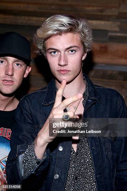 Model Lucky Blue Smith attends the NYLON Young Hollywood Party Presented by BCBGeneration at HYDE Sunset: Kitchen + Cocktails on May 12, 2016 in West...