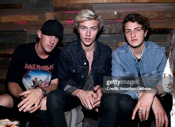 Model Lucky Blue Smith and guests attend NYLON Young Hollywood Party, presented by BCBGeneration at HYDE Sunset: Kitchen + Cocktails on May 12, 2016...