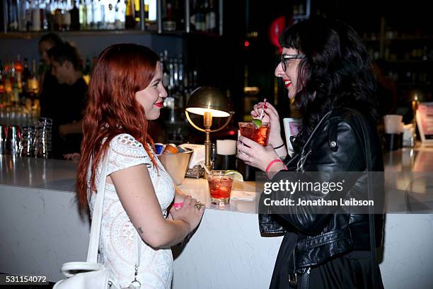 Guests attend NYLON Young Hollywood Party, presented by BCBGeneration at HYDE Sunset: Kitchen + Cocktails on May 12, 2016 in West Hollywood,...