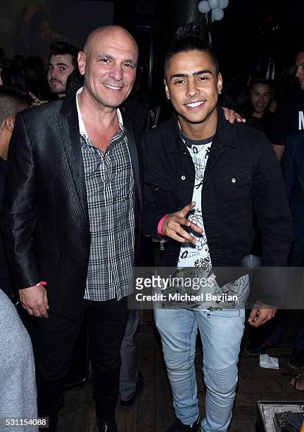 Chairman of Nylon Marc Luzzatto and singer/model Quincy Brown attend NYLON Young Hollywood Party, presented by BCBGeneration at HYDE Sunset: Kitchen...