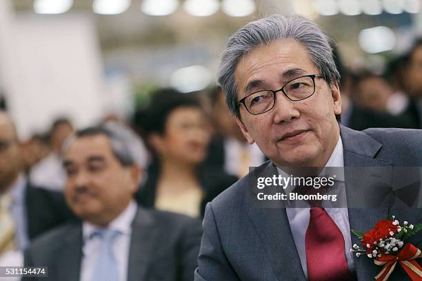Somkid Jatusripitak, Thailand's deputy prime minister, looks on during a ceremony for the opening of a new Honda Motors Co. Assembly plant in...