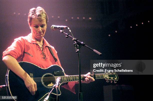 Mary Gauthier, guitar and vocals, performs at the Paradiso on October 4th 2002 in Amsterdam, the Netherlands.