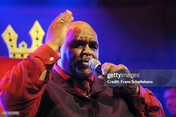 Solomon Burke, vocal, performs at the Paradiso on September 30th 2000 in Amsterdam, the Netherlands.